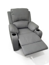 Cyril Recliner 1 seater PVC Light Grey