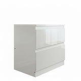 'Monaco' White Bedside Table