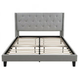 Cullwick Bed Frame Light Grey Queen