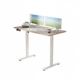 Electra Ergo Single Motor Sit Stand Desk Walnut 1.4m