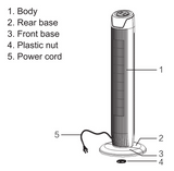 Midea FZ10-17JRA Tower Fan