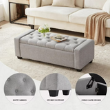 Warren Ottoman Light Grey