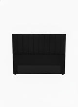 Noir Free Standing Headboard Black Velvet Queen