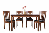 Kaido Dining Table + 4 Chairs Set Walnut