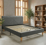Nolan Bed Frame Grey Full (Double)