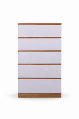 Monaco Set of 5 drawers white + oak