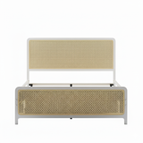 Nelgan Bed Frame with RGB LED Light White Queen