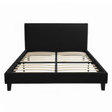 Nihill Bed Frame Black Velvet Double