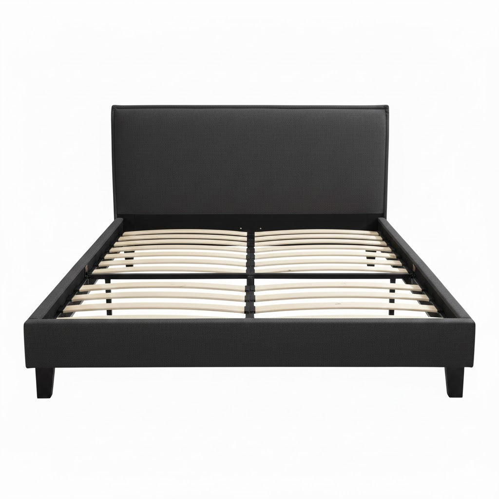 Nihill Bed Frame Dark Grey Double