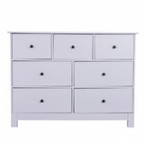'Pamela' Chest of 7 White Drawers