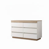 PERMAX 6 drawer set white + wood (new)