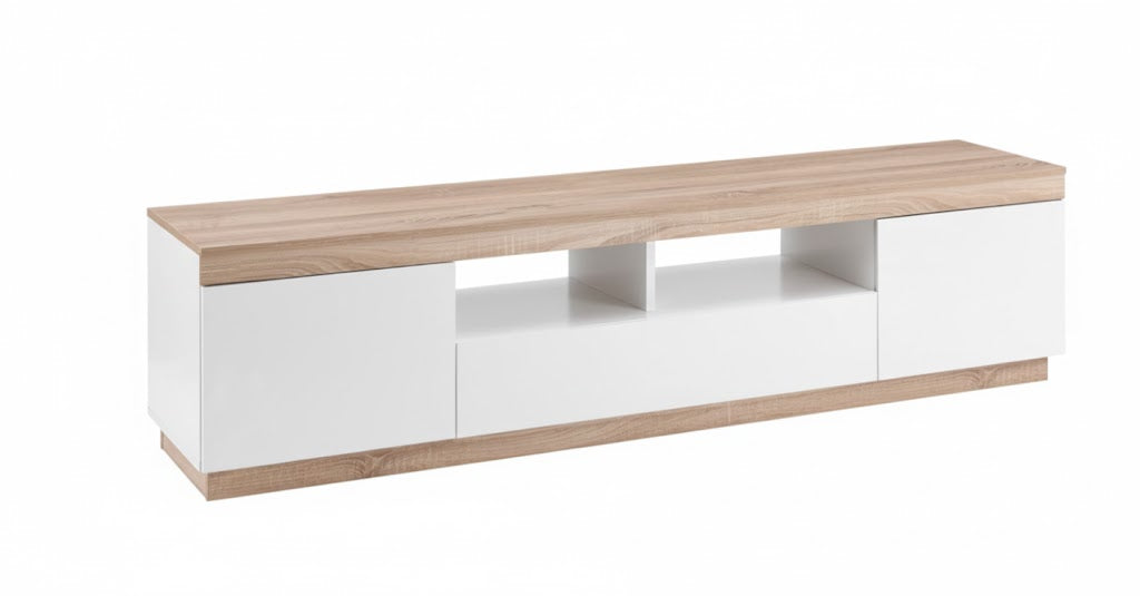 PERMAX ENTERTAINMENT UNIT 180CM WHITE IN SIDE