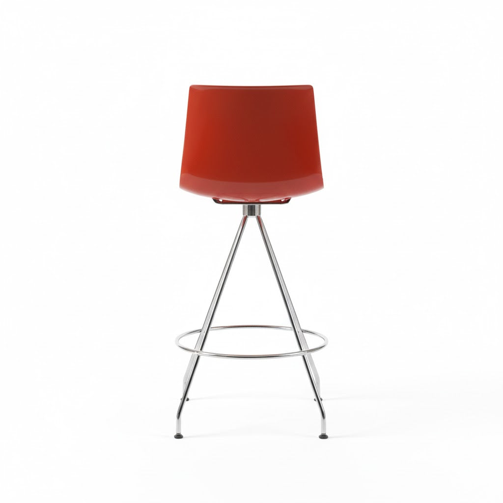 Ramsey Bar Stool With Chrome Legs