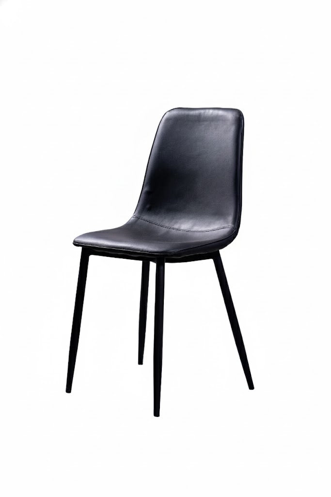 Tova PU Leather Black Dining Chair