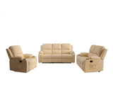 Cyril Recliner 3+2+1 Seater PVC Set Beige