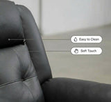 Volt Electric 1 Seater Recliner PVC Black