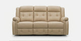 Volt Electric 3 Seater Recliner PVC Beige
