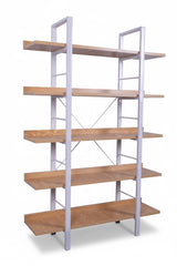 Urban Loft Bookshelf (Oak Shelfs with White legs)