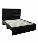 Willow Oak Bed Frame Black Queen