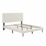 Wyllie Bed Frame Beige White Double