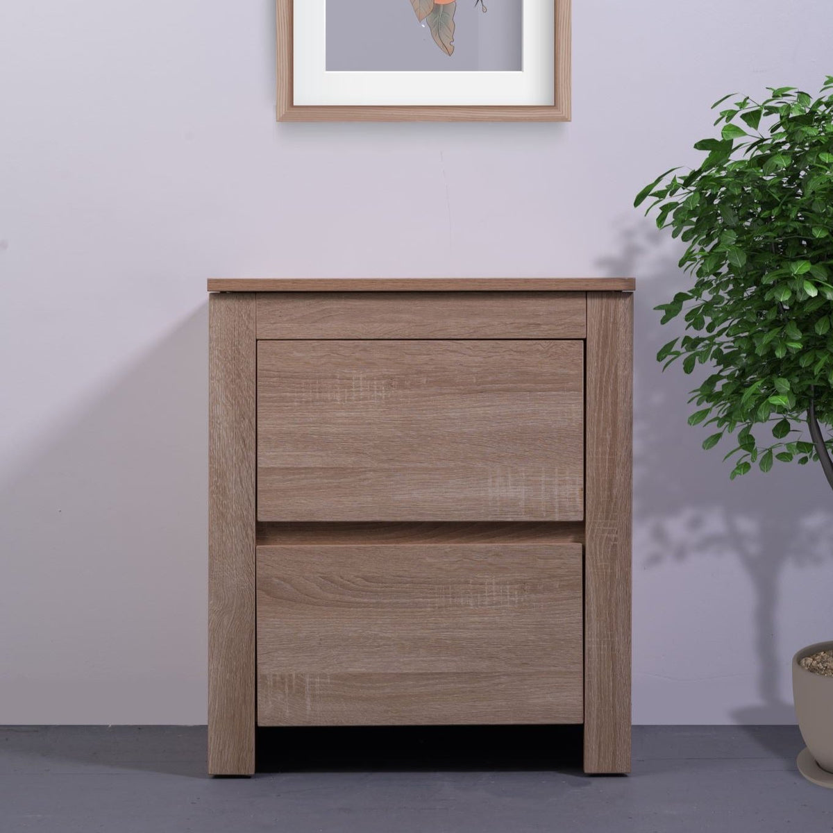 'Byron' Light Oak Bedside Table suee furniture