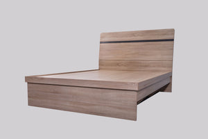 'Byron' Light Oak Queen Size Bed frame with Storage