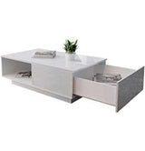 'Romote' White Gloss Coffee table with RGB LED Lighting