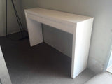 Milan Hall Table with Two Drawers (White)