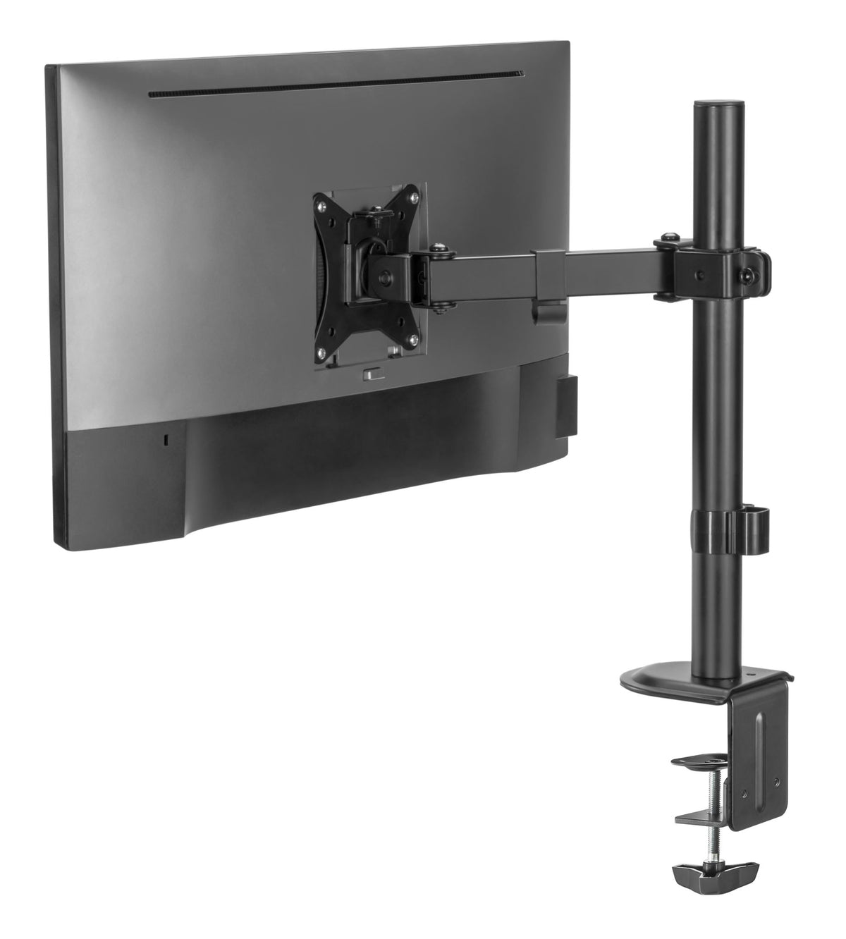 Lockable Monitor Mount Locktight Single-Monitor steel articulating mount – sue-e furniture
