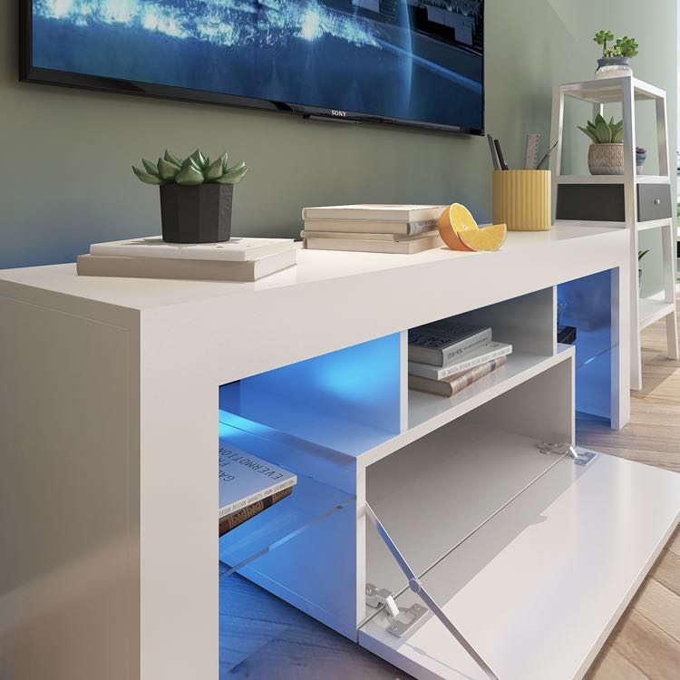 Norway' 130Cm RGB LED TV Stand Cabinet Entertainment Unit