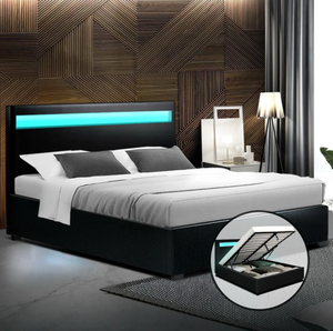 Torby Bed Frame with storage and LED Light